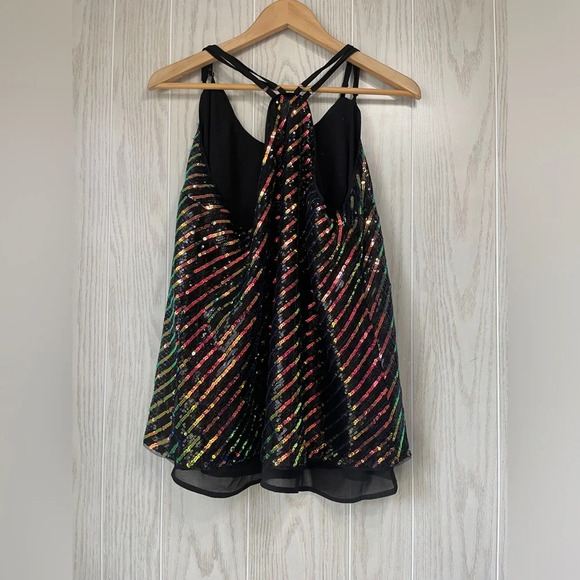 GRACE KARIN Sleeveless Sparkle Shimmer Camisole Sequin Tank Tops Size 2XL EUC - Picture 3 of 3